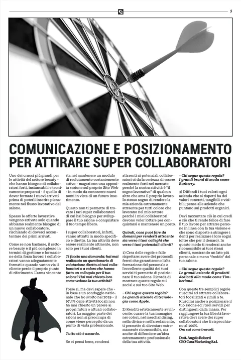 Pagina dell'articolo: Comunicazione e posizionamento per attirare super collaboratori